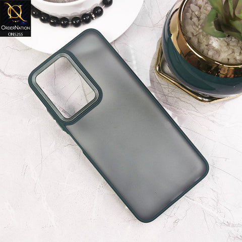 Infinix Hot 30i Cover - Green - New Color Translucent Matte Shockproof Soft Borders Case