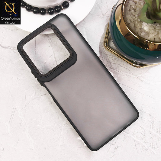 Infinix Hot 40 Cover - Black - New Color Translucent Matte Shockproof Soft Borders Case