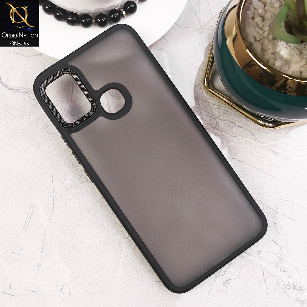 Infinix Hot 9 Play Cover - Black - New Color Translucent Matte Shockproof Soft Borders Case