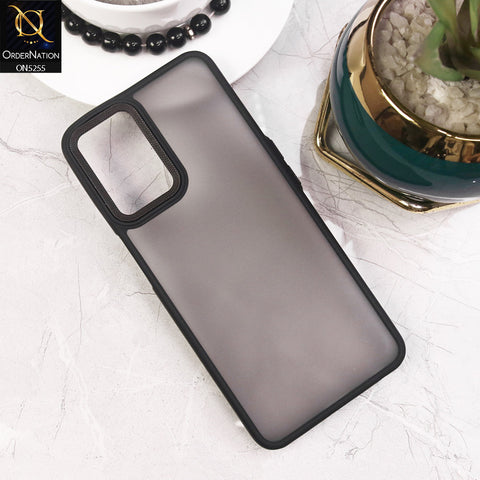 Oppo A54 4G Cover - Black - New Color Translucent Matte Shockproof Soft Borders Case