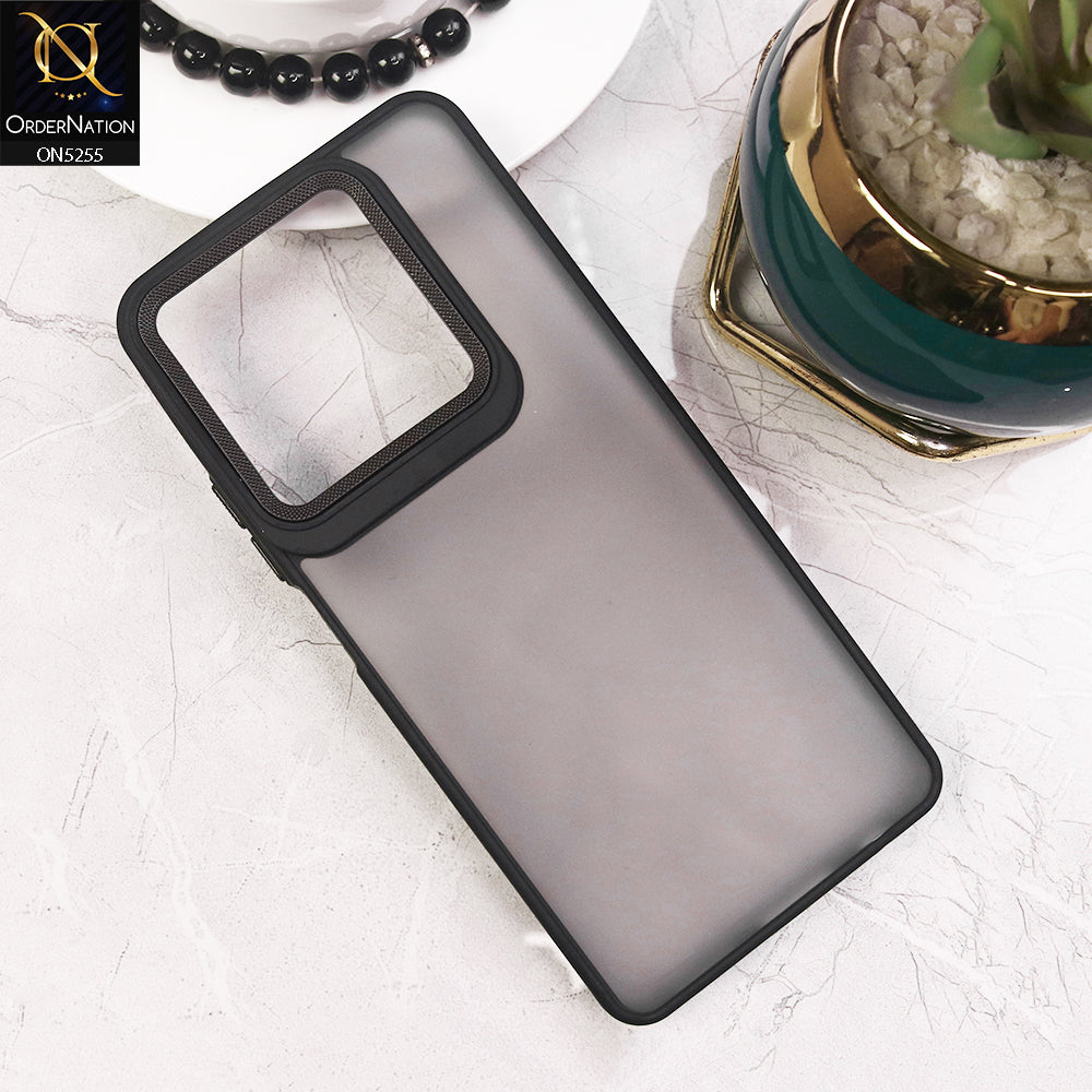 Tecno Pop 8 Cover - Black - New Color Translucent Matte Shockproof Soft Borders Case