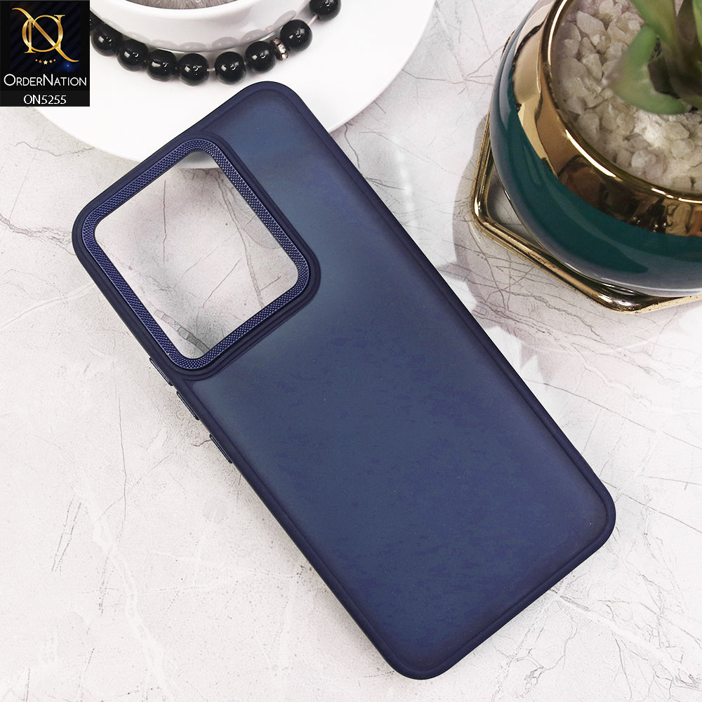 Tecno Spark Go 2022 Cover - Blue - New Color Translucent Matte Shockproof Soft Borders Case