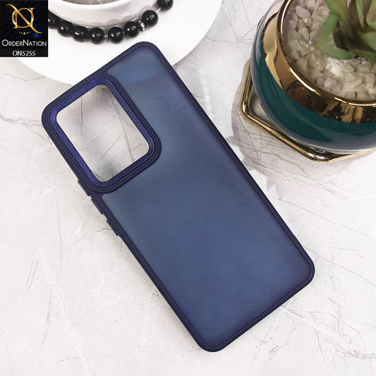 Vivo V29e Cover - Blue - New Color Translucent Matte Shockproof Soft Borders Case