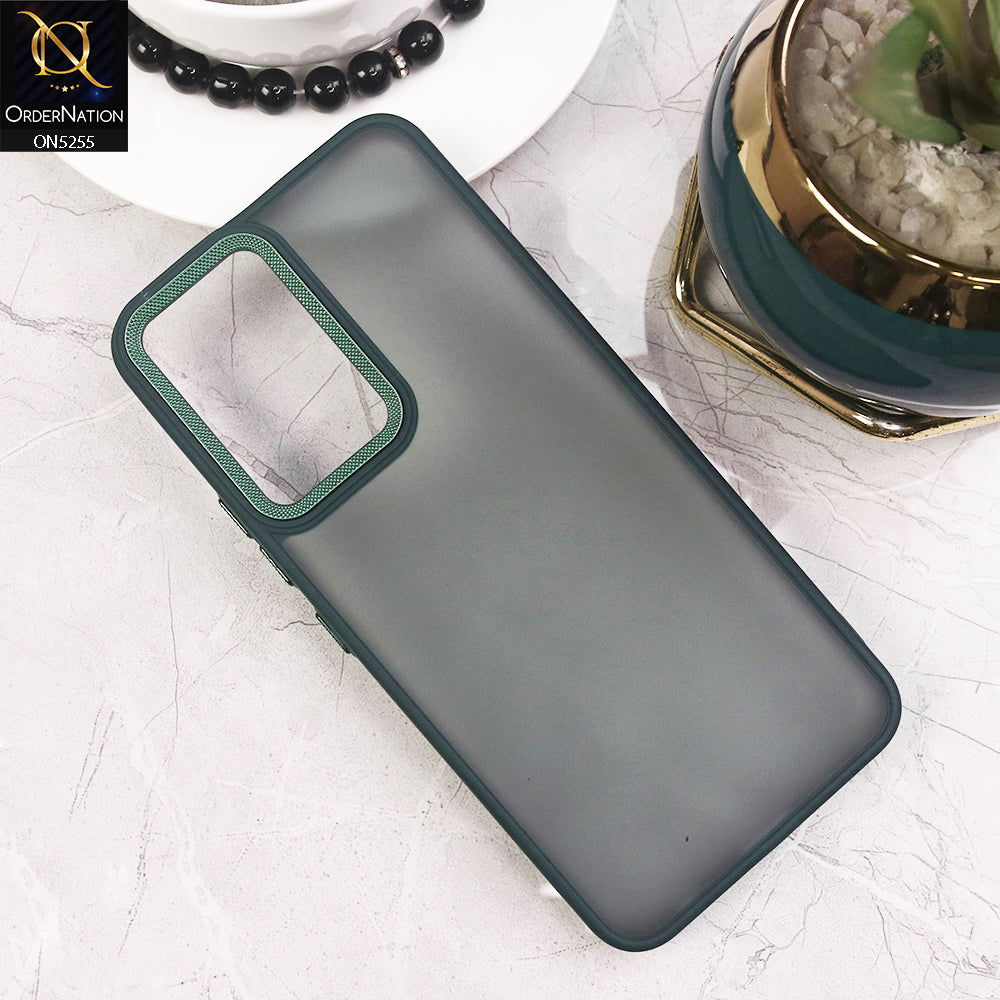 Vivo Y18 Cover - Green - New Color Translucent Matte Shockproof Soft Borders Case