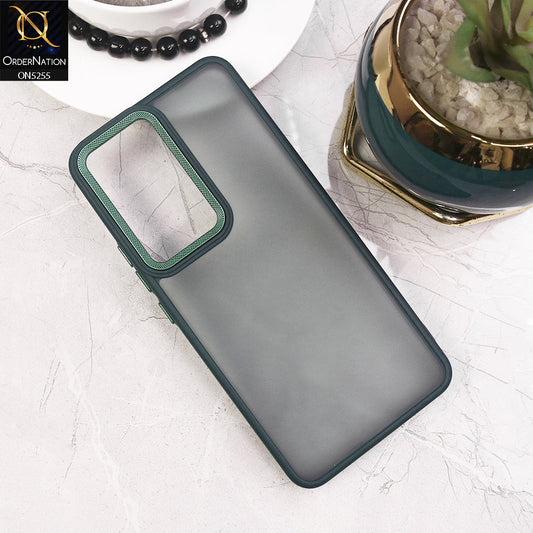 Vivo Y100 4G Cover - Green - New Color Translucent Matte Shockproof Soft Borders Case