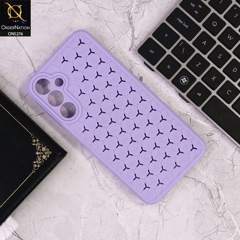 Samsung Galaxy A16 Cover - Light Purple - Honeycomb Radiating Soft Case With Camera Protection