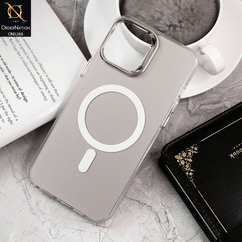 iPhone 11 Cover - Natural Titanium - Luxury Alloy Back Plate Electroplating Camera Ring Magnetic Magsafe Soft Borders Matte Shiny Protective Case