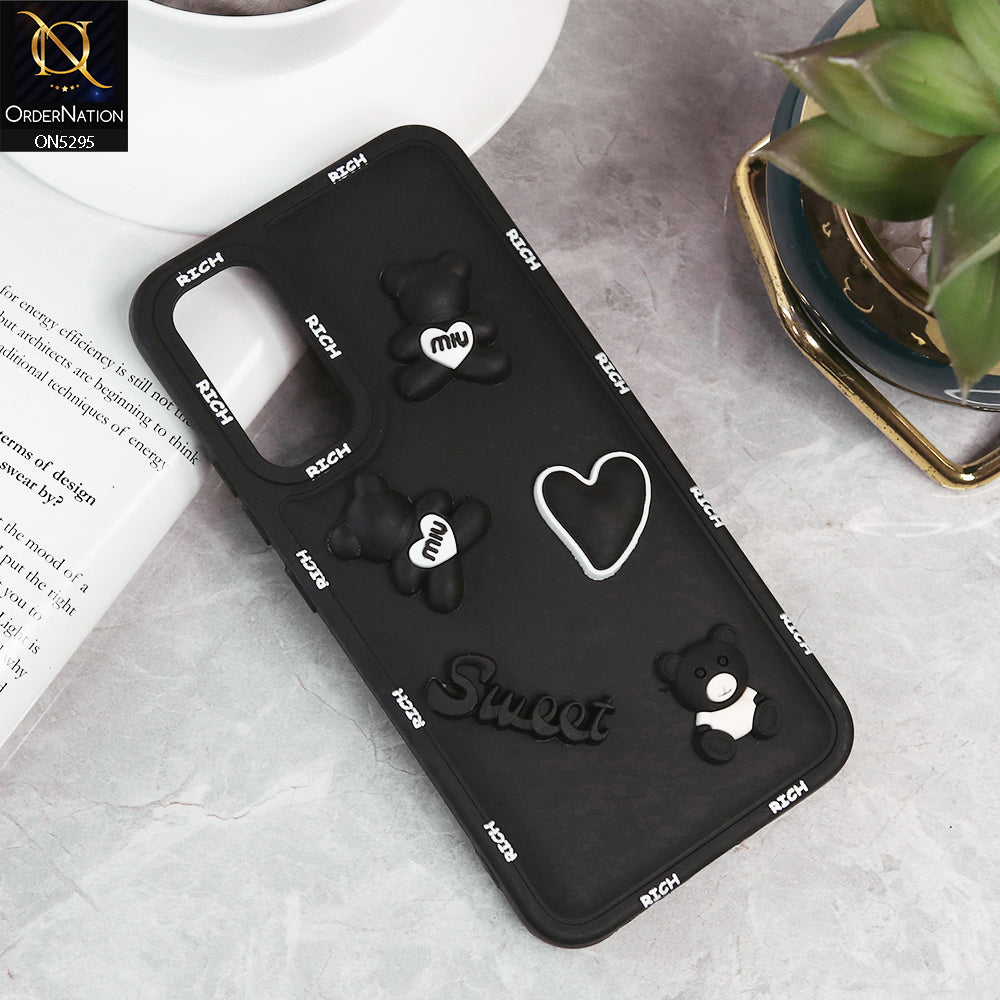 Samsung Galaxy A34 5G Cover - Black - Sweet Rich 3D Cartoon Silicone Case