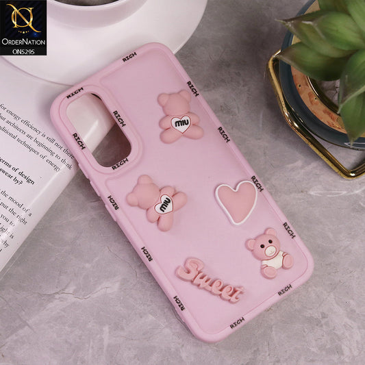 Samsung Galaxy A34 5G Cover - Pink - Sweet Rich 3D Cartoon Silicone Case