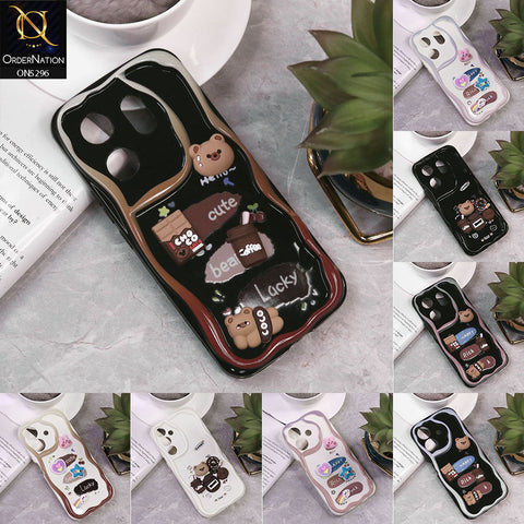 Vivo Y200 Cover - Design 3 - Cute 3D Cartoon Soft Silicon Helix Soft Borders Camera Protection Case