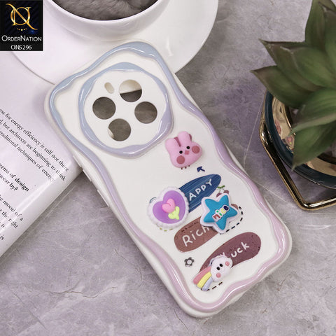 Realme 12 4G Cover - Design 2 - Cute 3D Cartoon Soft Silicon Helix Soft Borders Camera Protection Case