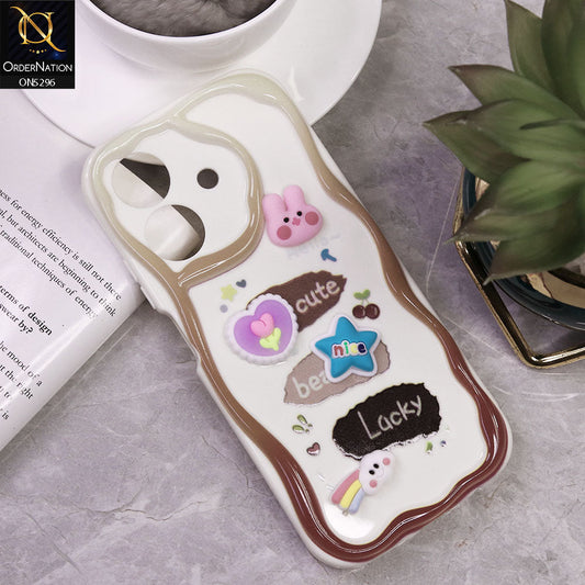 Realme Note 60 Cover - Design 8 - Cute 3D Cartoon Soft Silicon Helix Soft Borders Camera Protection Case