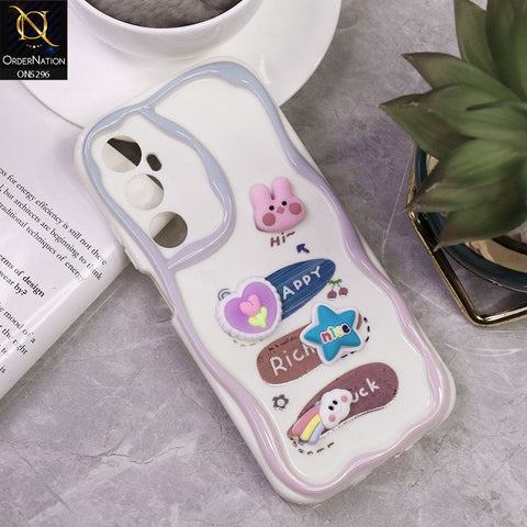 Realme C65 Cover - Design 2 - Cute 3D Cartoon Soft Silicon Helix Soft Borders Camera Protection Case