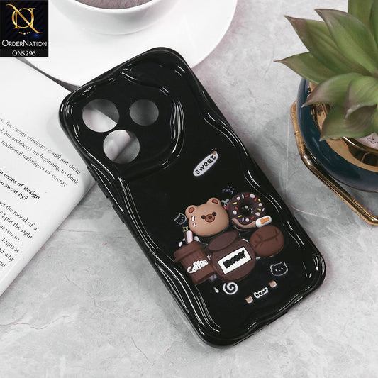 Xiaomi Redmi Note 14 5G Cover - Design 3 - Cute 3D Cartoon Soft Silicon Helix Soft Borders Camera Protection Case