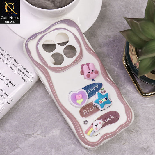 Xiaomi Redmi Note 14 Pro Plus 5G Cover - Design 6 - Cute 3D Cartoon Soft Silicon Helix Soft Borders Camera Protection Case