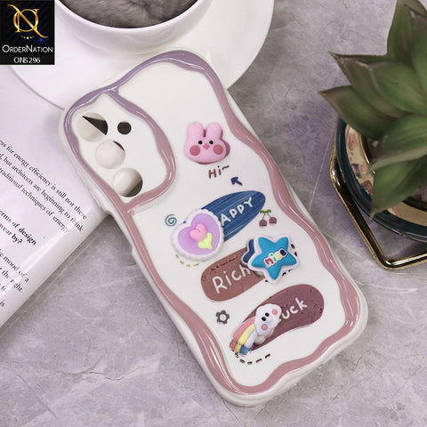 Samsung Galaxy A16 Cover - Design 6 - Cute 3D Cartoon Soft Silicon Helix Soft Borders Camera Protection Case