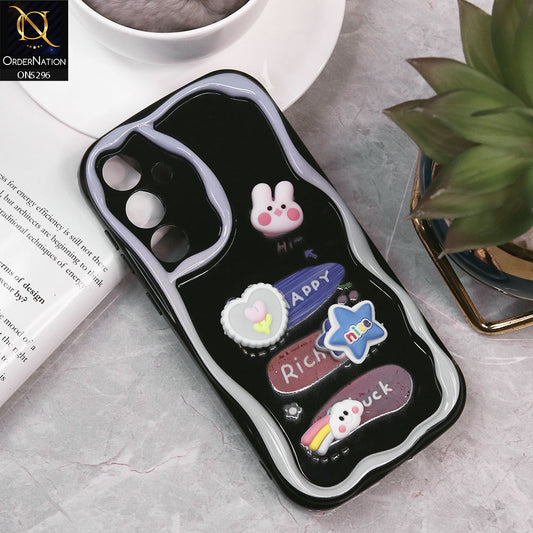 Samsung Galaxy A35 Cover - Design 5 - Cute 3D Cartoon Soft Silicon Helix Soft Borders Camera Protection Case