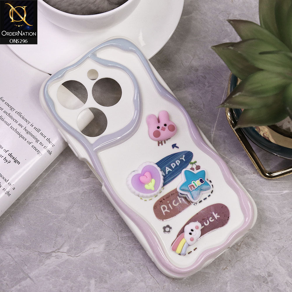 Infinix Smart 8 Cover - Design 2 - Cute 3D Cartoon Soft Silicon Helix Soft Borders Camera Protection Case