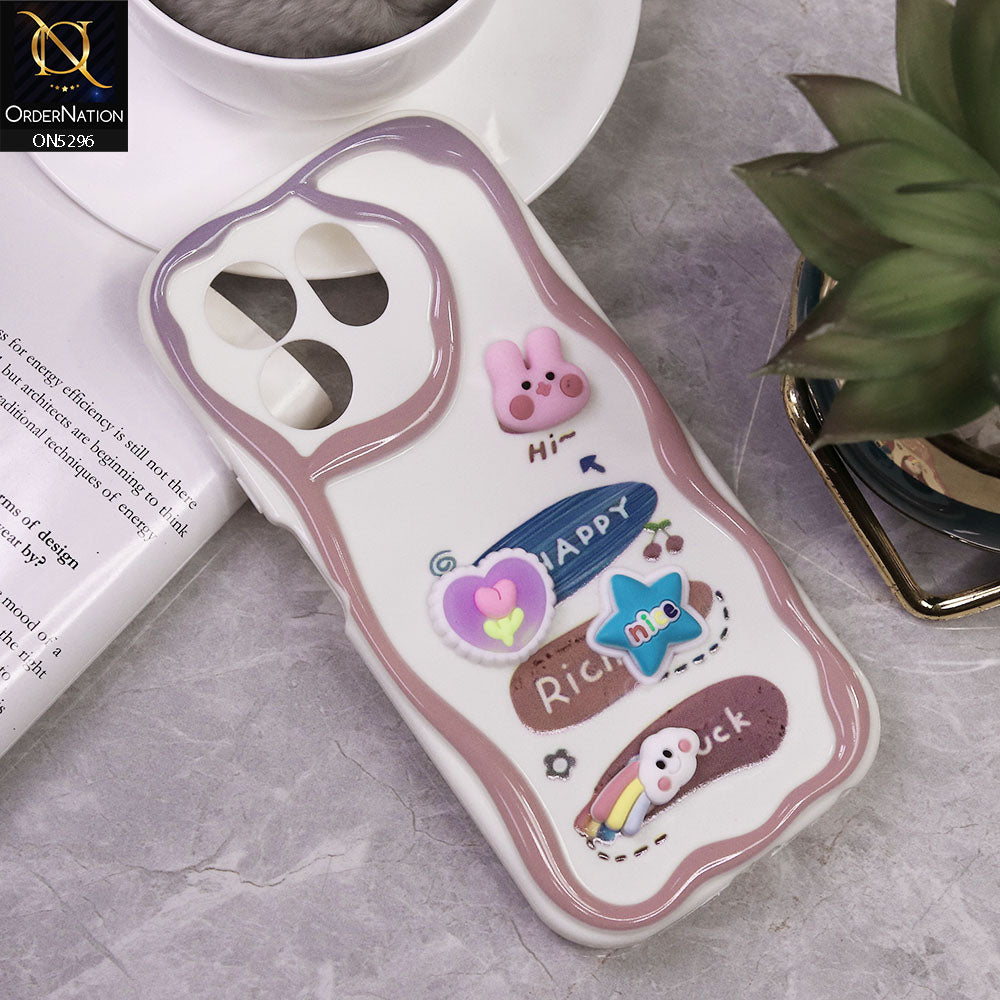 Infinix Smart 9 Cover - Design 6 - Cute 3D Cartoon Soft Silicon Helix Soft Borders Camera Protection Case