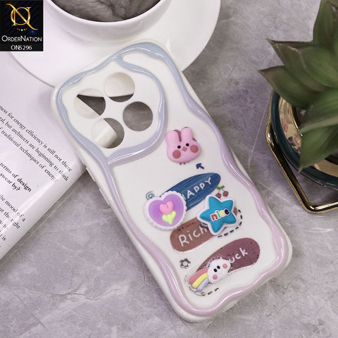 Xiaomi 14T Pro Cover - Design 2 - Cute 3D Cartoon Soft Silicon Helix Soft Borders Camera Protection Case