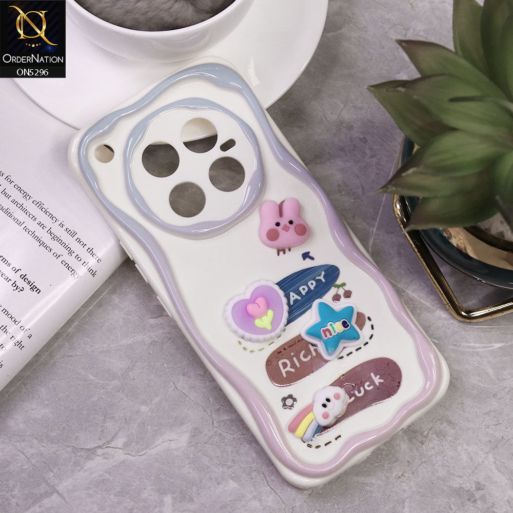 Infinix Zero 40 4G Cover - Design 2 - Cute 3D Cartoon Soft Silicon Helix Soft Borders Camera Protection Case