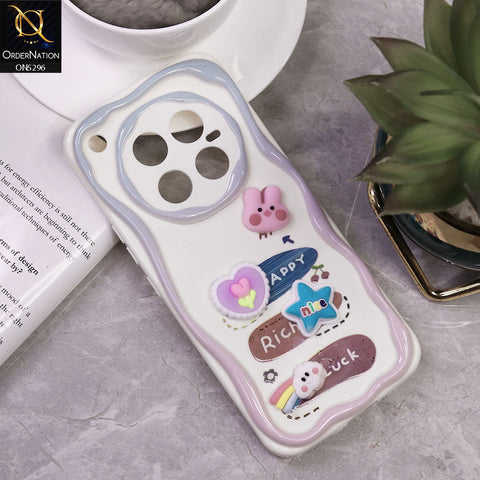 Infinix Zero 40 4G Cover - Design 2 - Cute 3D Cartoon Soft Silicon Helix Soft Borders Camera Protection Case