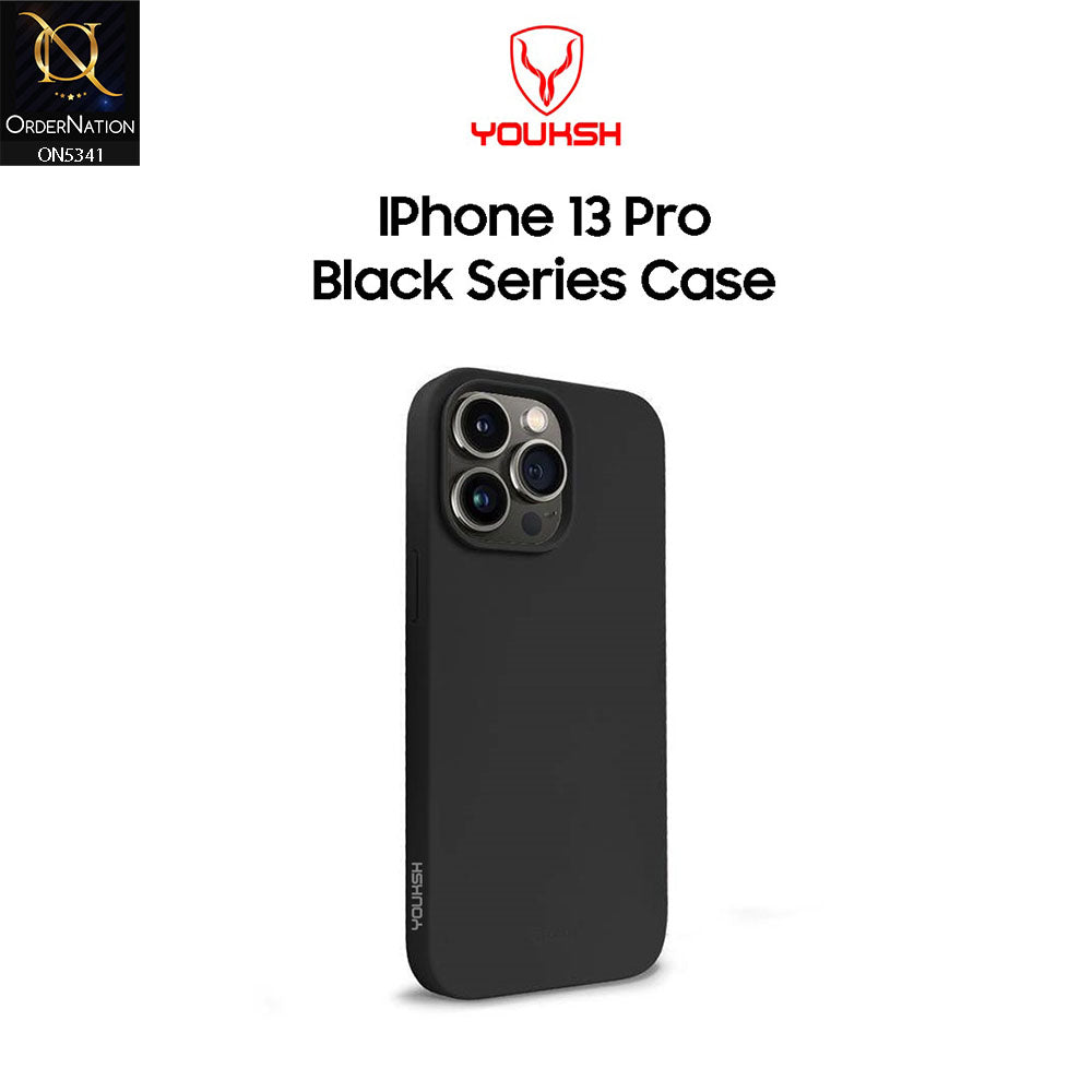 iPhone 13 Pro Cover - Black - Youksh Soft Silicon Case