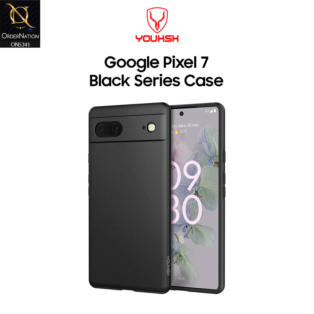 Google Pixel 7 Cover - Black - Youksh Soft Silicon Case