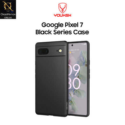 Google Pixel 7 Cover - Black - Youksh Soft Silicon Case