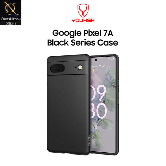 Google Pixel 7a Cover - Black - Youksh Soft Silicon Case