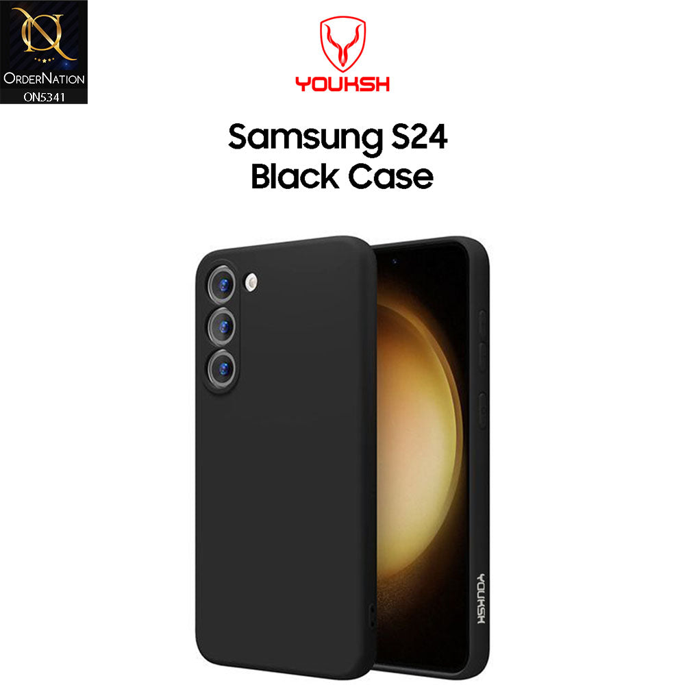Samsung Galaxy S24 Cover - Black - Youksh Soft Silicon Case