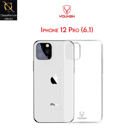 iPhone 12 Pro Cover - Transparent - Youksh Clear Soft TPU Case