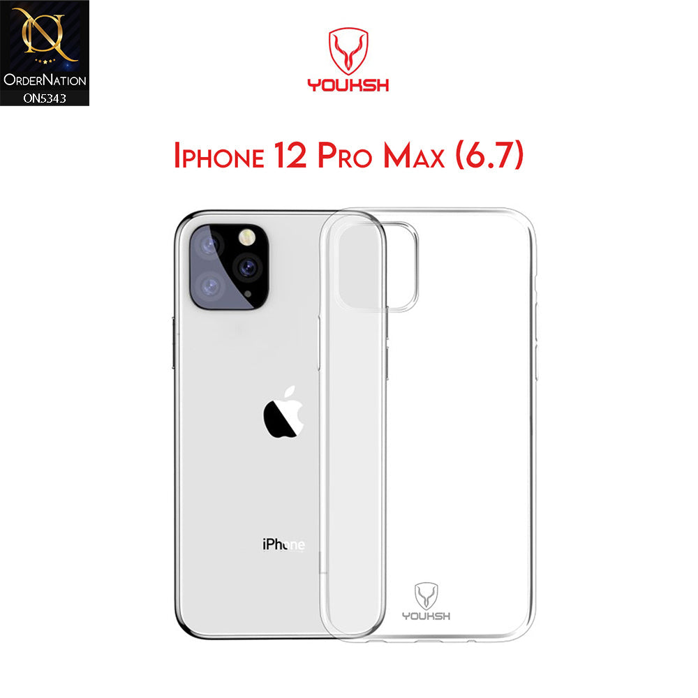 iPhone 12 Pro Max Cover - Transparent - Youksh Clear Soft TPU Case