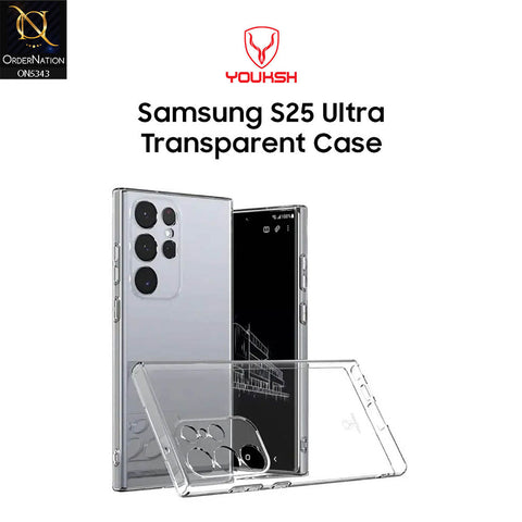 Samsung Galaxy S25 Ultra Cover - Transparent - Youksh Clear Soft TPU Case