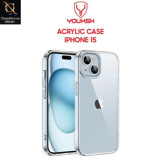 iPhone 15 Cover - Transparent - HD Clear Acrylic Soft Borders Protective Case