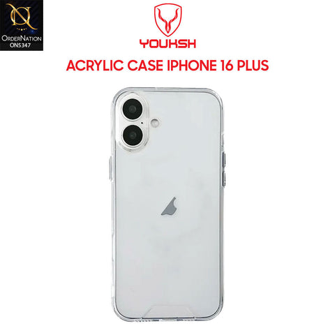 iPhone 16 Plus Cover - Transparent - HD Clear Acrylic Soft Borders Protective Case