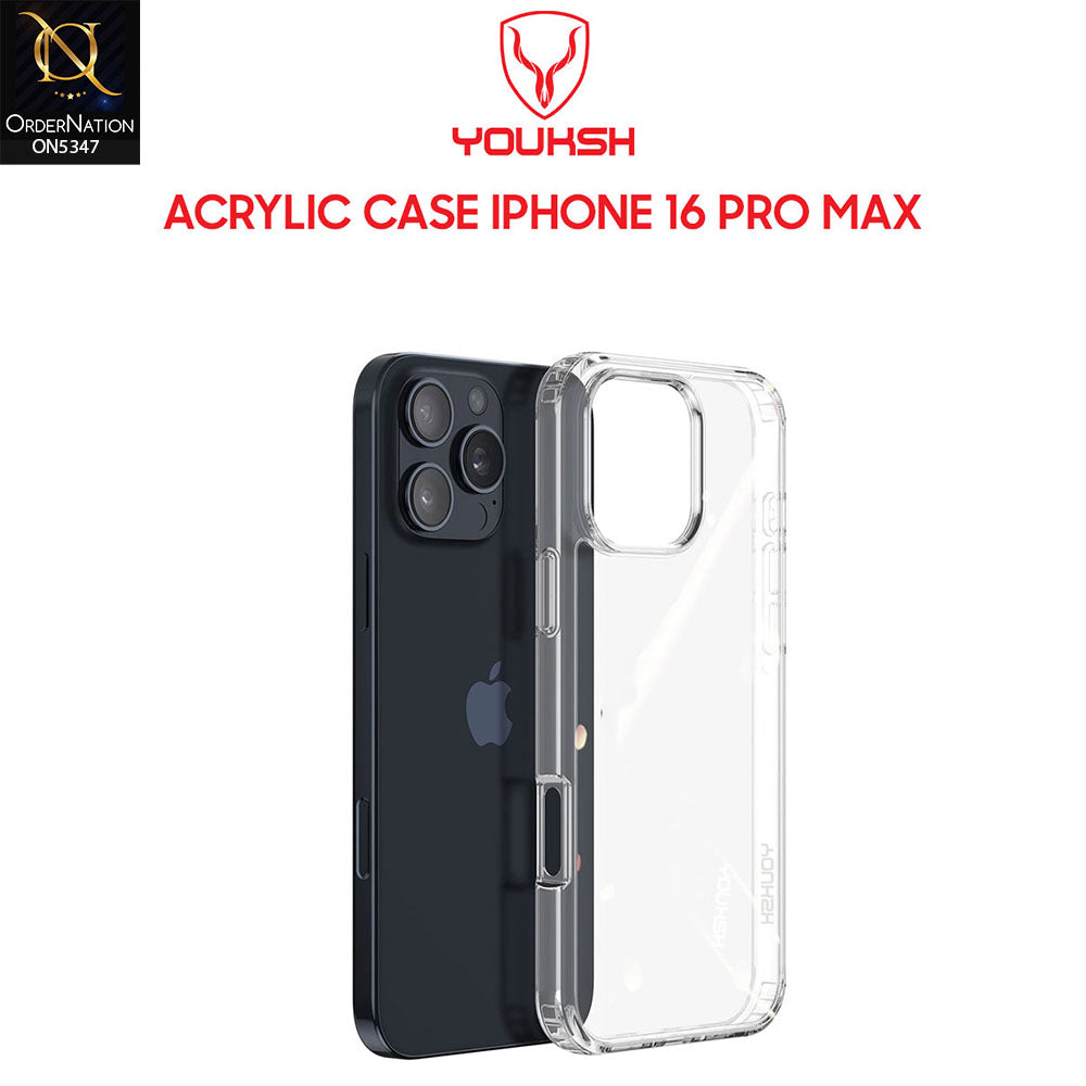 iPhone 16 Pro Max Cover - Transparent - HD Clear Acrylic Soft Borders Protective Case