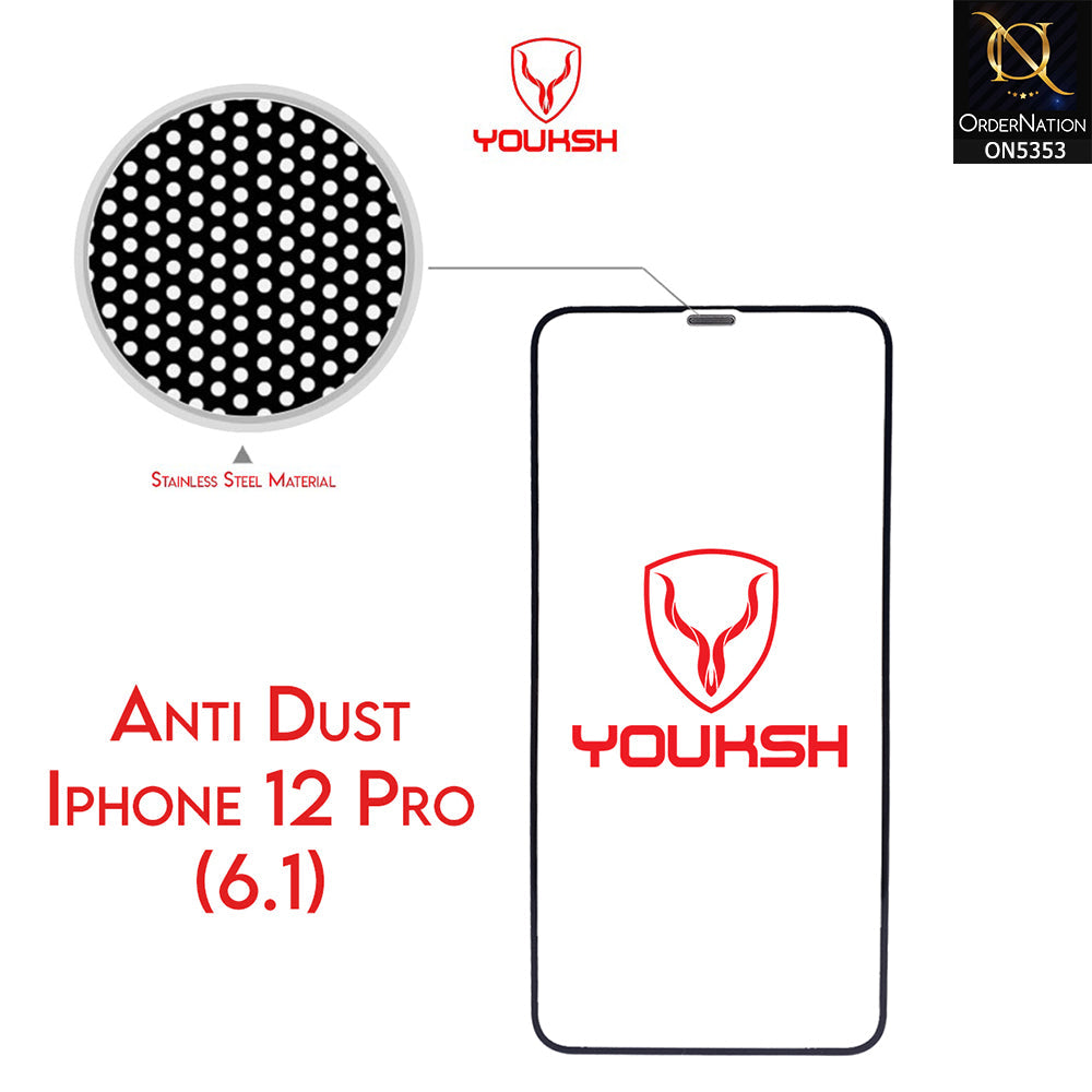 iPhone 12 Pro Cover - Transparent - Youksh AntiStatic Glass Protector