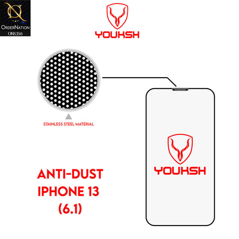 iPhone 13 Screen Protector - Transparent - Youksh Anti Dust Clear Glass Screen Protector