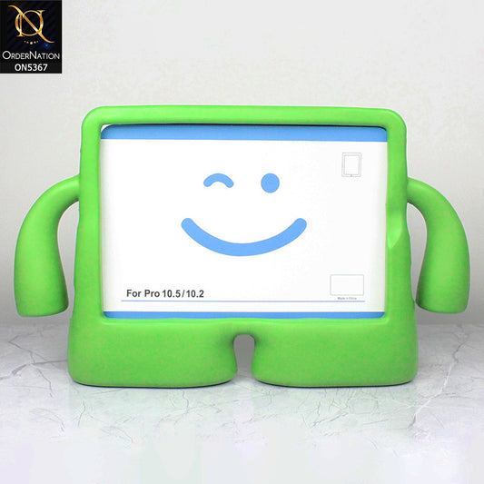 iPad Pro (2nd gen) 10.5-inch (2017) Cover - Green - Protective for Children's TABLET Special Anti-Aid Rubber Case Stand