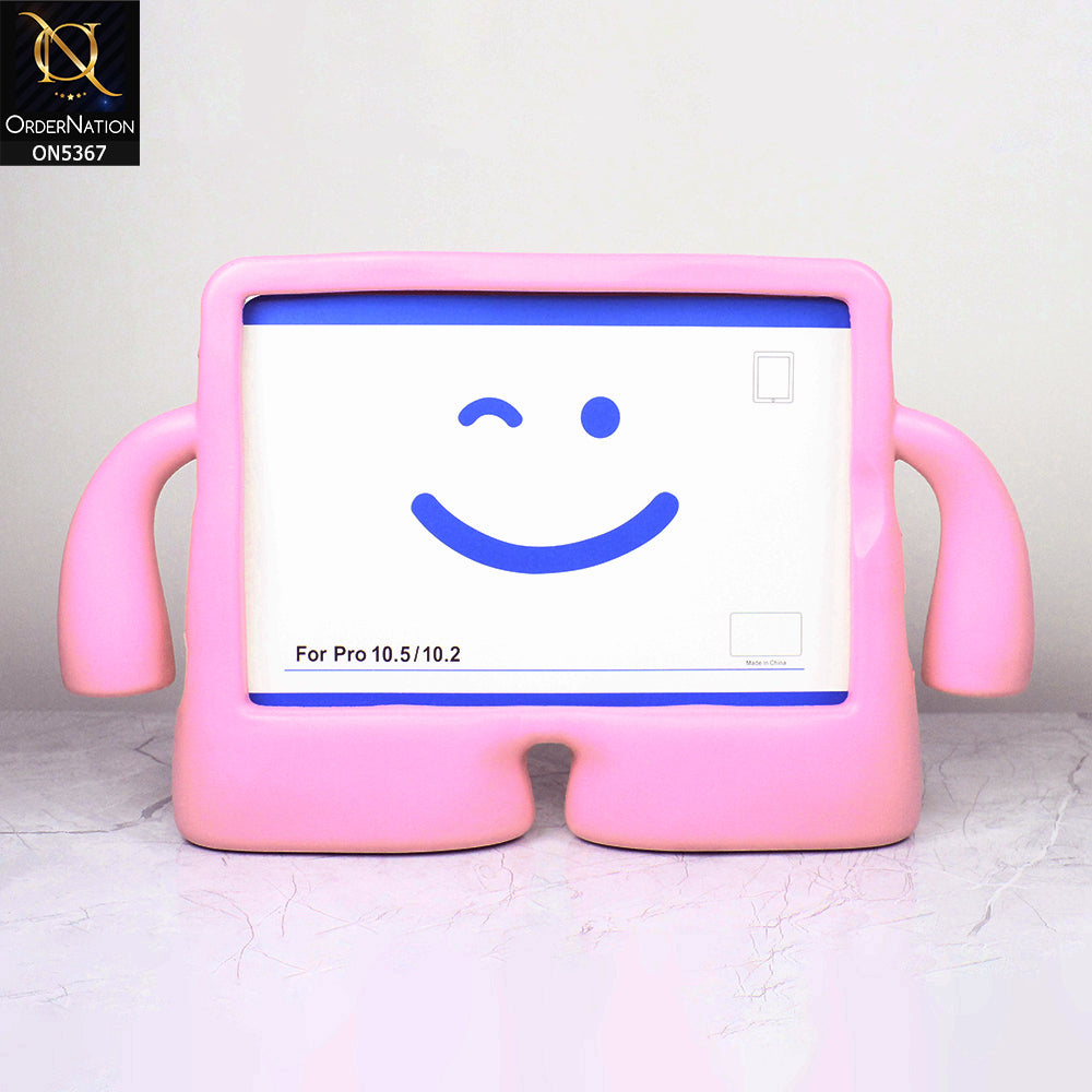 iPad (9th gen) 10.2-inch (2021) Cover - Pink - Protective for Children's TABLET Special Anti-Aid Rubber Case Stand