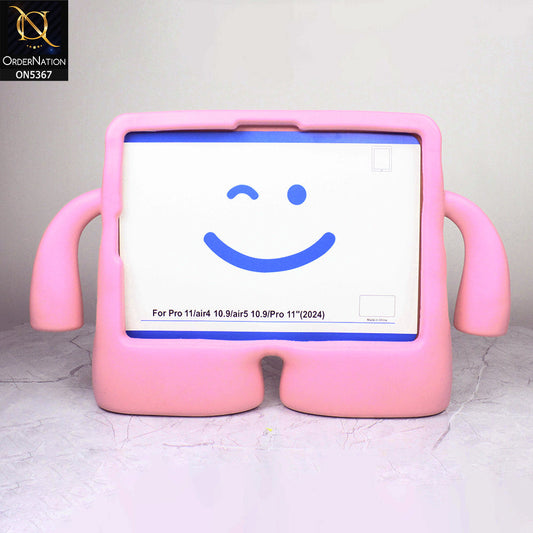 iPad Pro (1st gen) 11-inch (2018) Cover - Pink - Protective for Children's TABLET Special Anti-Aid Rubber Case Stand