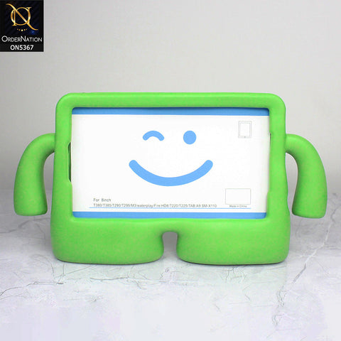 Samsung Galaxy Tab A 8.0  / T290 / T295 (2019) Cover - Green - Protective for Children's TABLET Special Anti-Aid Rubber Case Stand