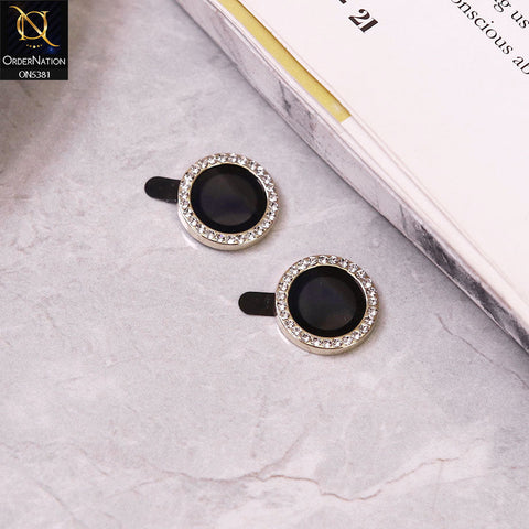 Xiaomi Redmi 13 Camera Protector - Golden - Rhinestones Diamond Inlaid Camera Lens Rings Protector