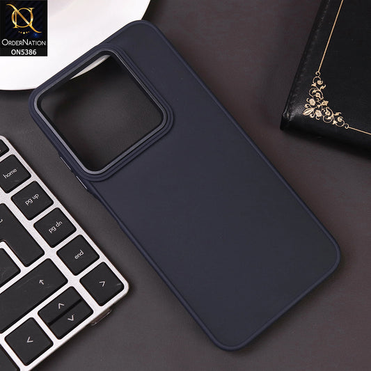 Tecno Spark Go 1 Cover - Blue -  New Color Translucent Matte Shockproof Soft Borders Case