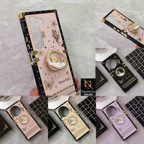 Vivo Y200e Cover - Pink - Trendy Flower Fairy Stylish Soft Square Trunk Case