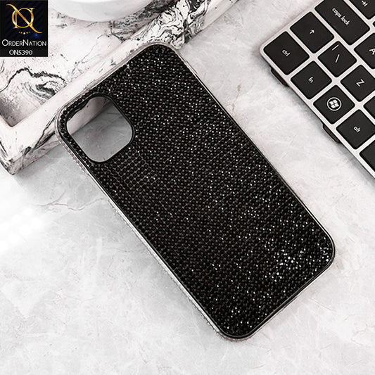 iPhone 11 Pro Max Cover - Black -  Luxurious Gradiant Rhinestone Soft border Shiny Case
