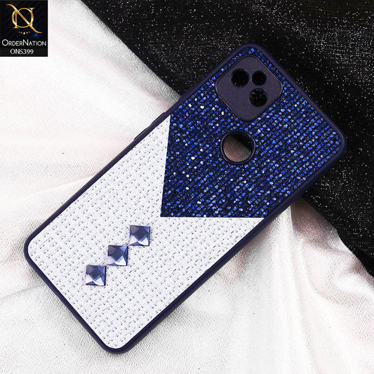 Google Pixel 5a 5G Cover - Blue - Luxury 3D Woven Pattern Shiny Soft Case With Camera Protection