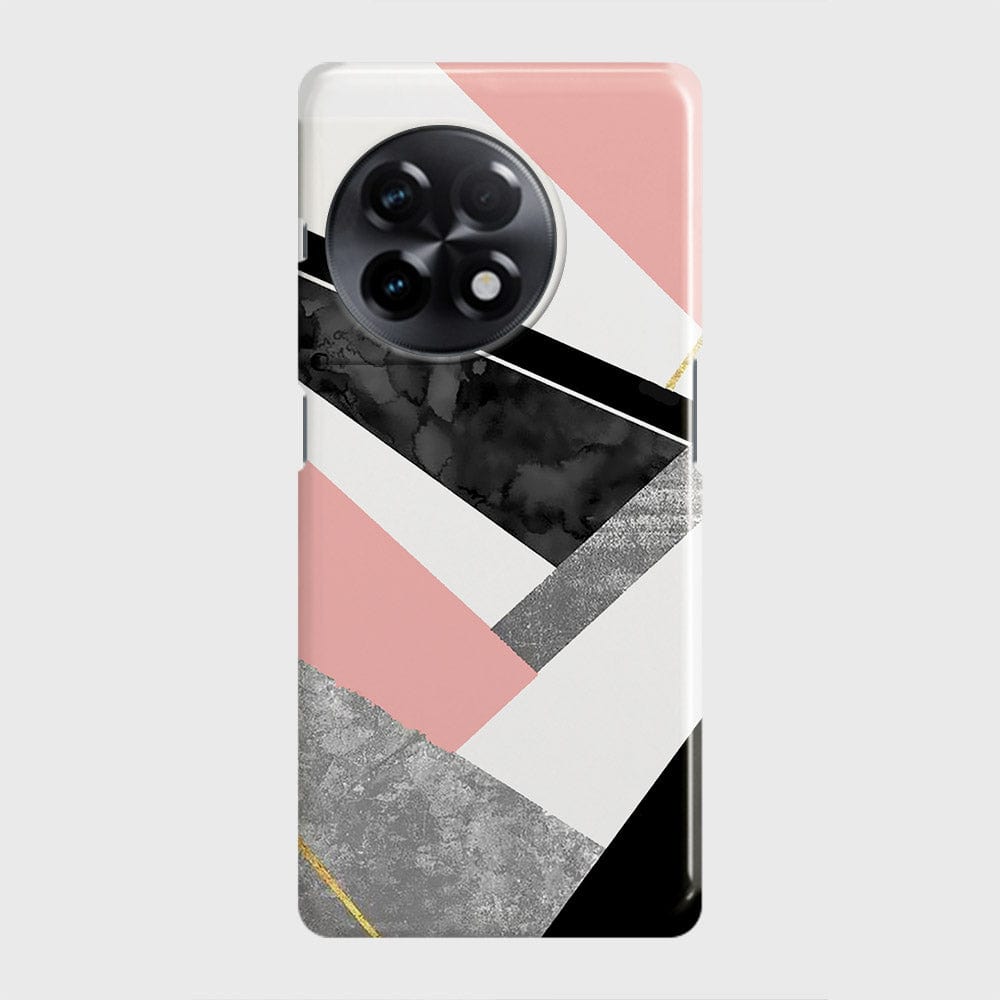 OnePlus 11R Cover - Geometric Luxe Marble Trendy Printed Hard Case with Life Time Colors Guarantee (Fast Delivery)