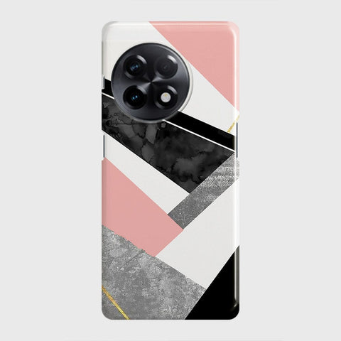 OnePlus 11R Cover - Geometric Luxe Marble Trendy Printed Hard Case with Life Time Colors Guarantee (Fast Delivery)